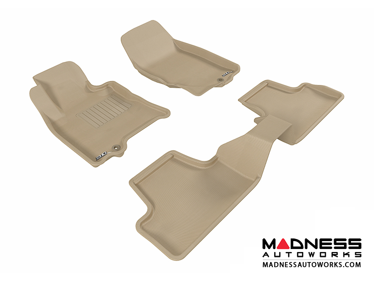 Infiniti EX35 Floor Mats (Set of 3) Tan by 3D MAXpider
